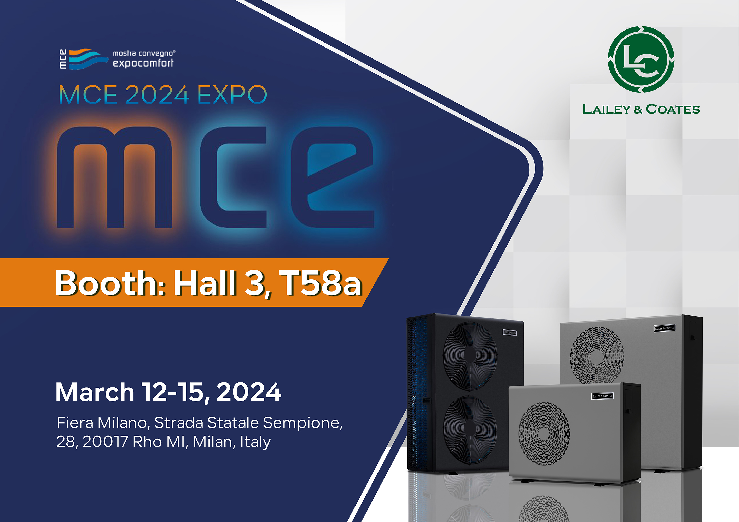 مرحبًا بكم في زيارة جناحنا في MILAN MCE- INTERNATIONAL HVAC EXPO